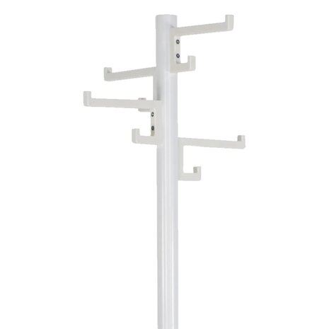 V-Part Kapstok staand met 8 haken Porcelain 178 cm wit 2