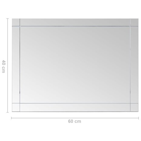 Wandspiegel 60x40 cm glas 6