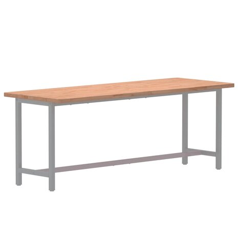 Bureaublad 150x55x2,5 cm massief beukenhout 3