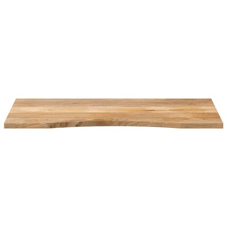 Bureaublad met ronding 120x50x2,5 cm massief ruw mangohout 3
