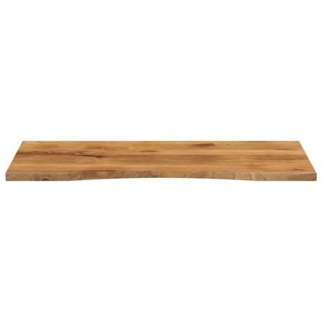 Bureaublad met ronding 110x60x2,5 cm massief ruw mangohout 3