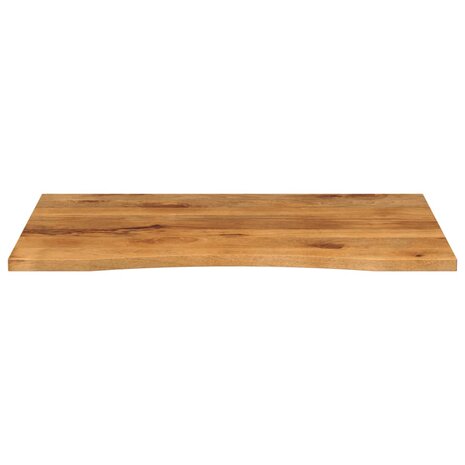Bureaublad met ronding 110x80x2,5 cm massief ruw mangohout 3