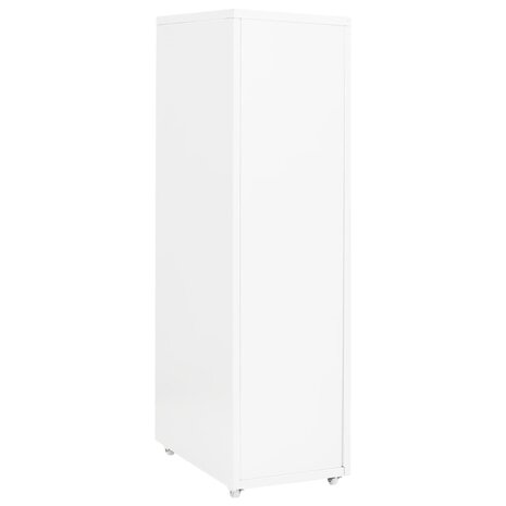 Ladeblok verrijdbaar 28x41x109 cm metaal wit 4