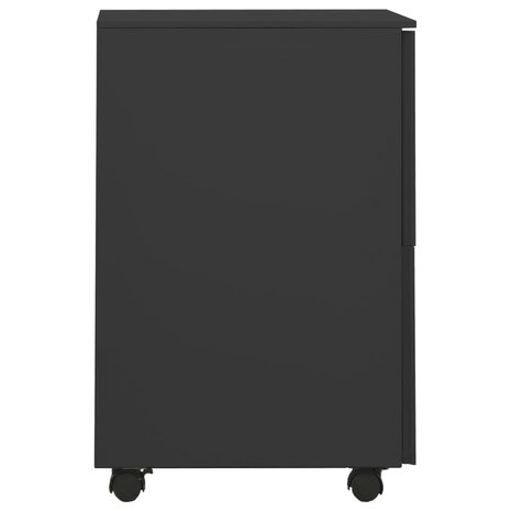 Ladeblok verrijdbaar 39x45x67 cm staal antracietkleurig 3