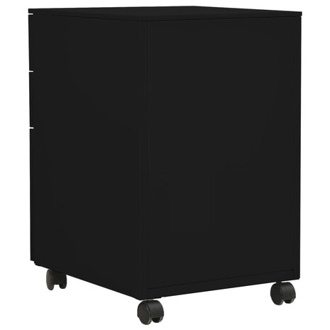Ladeblok verrijdbaar 39x45x60 cm staal zwart 4
