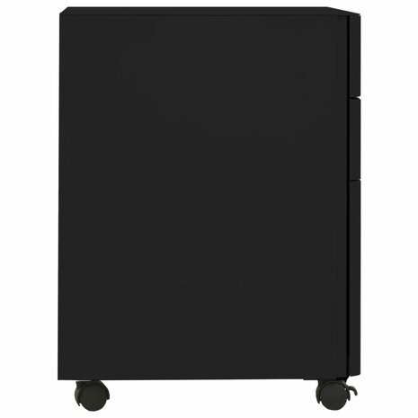 Ladeblok verrijdbaar 30x45x59 cm staal zwart 3
