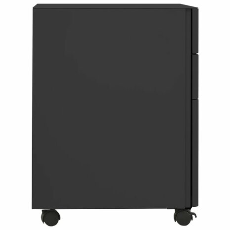 Ladeblok verrijdbaar 30x45x59 cm staal antracietkleurig 3