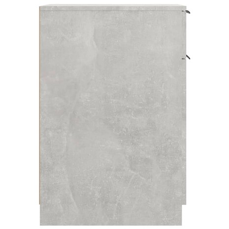 Bureaukast 33,5x50x75 cm bewerkt hout betongrijs 8