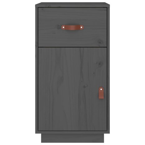 Bureaukastje 40x50x75 cm massief grenenhout grijs 6