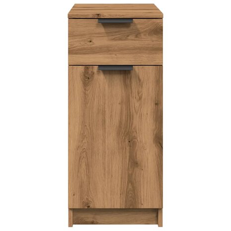 Bureaukast 33x50x75 cm bewerkt hout artisanaal eikenkleurig 5