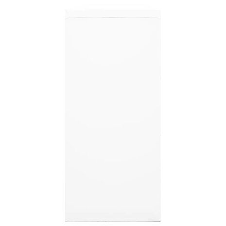 Roldeurkast 90x40x90 cm staal wit 3