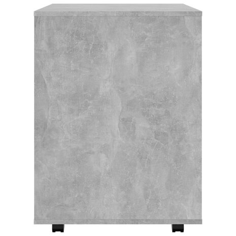 Rolkast 60x53x72 cm bewerkt hout betongrijs 6
