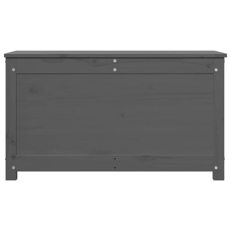 Opbergbox grijs 80x40x45,5 cm massief grenenhout 5