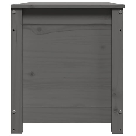 Opbergbox grijs 80x40x45,5 cm massief grenenhout 6