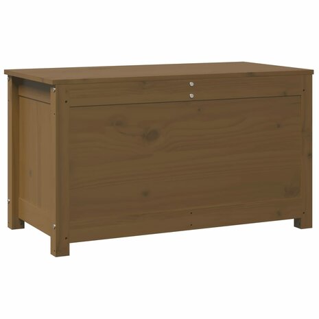 Opbergbox honingbruin 80x40x45,5 cm massief grenenhout 7