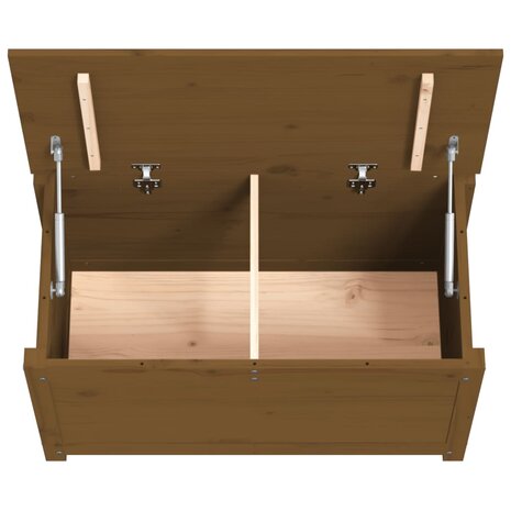 Opbergbox honingbruin 80x40x45,5 cm massief grenenhout 8