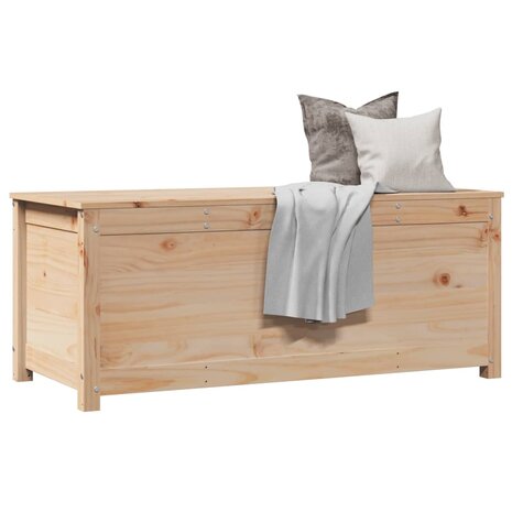 Opbergbox 110x50x45,5 cm massief grenenhout 4