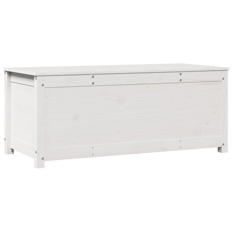 Opbergbox wit 110x50x45,5 cm massief grenenhout 2