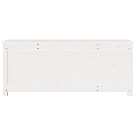 Opbergbox wit 110x50x45,5 cm massief grenenhout 5