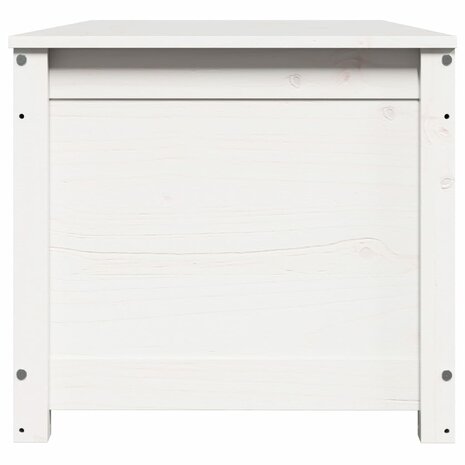 Opbergbox wit 110x50x45,5 cm massief grenenhout 6