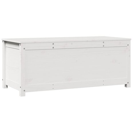 Opbergbox wit 110x50x45,5 cm massief grenenhout 7