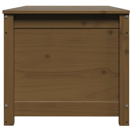 Opbergbox honingbruin 110x50x45,5 cm massief grenenhout 6
