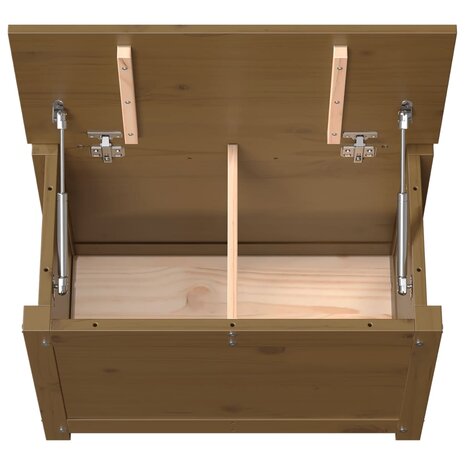 Opbergbox honingbruin 60x32x45,5 cm massief grenenhout 8