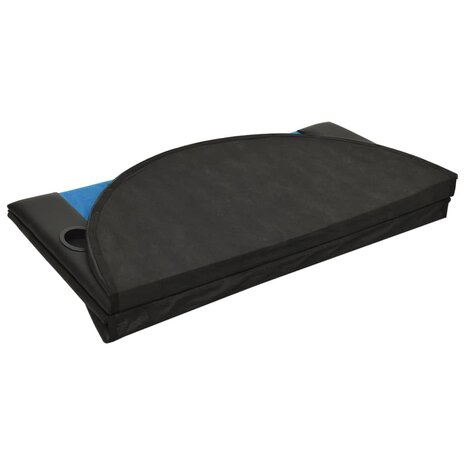 Pokertafelblad voor 10 spelers inklapbaar 208x106x3 cm blauw 5