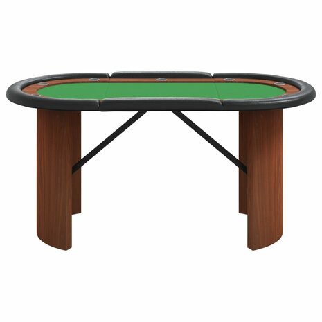 Pokertafel voor 10 spelers 160x80x75 cm groen 3