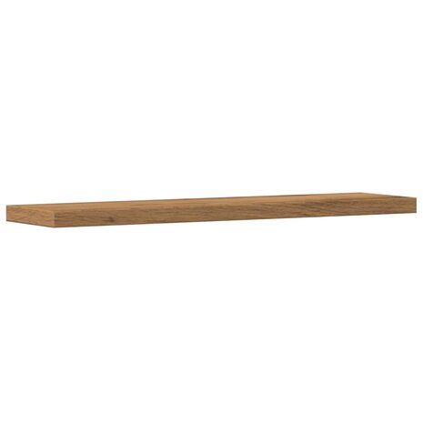 Wandschappen 4 st 40x10x1,5 cm bewerkt hout artisanaal eiken 4