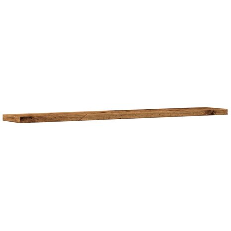 Wandschappen 4 st 60x10x1,5 cm bewerkt hout oud houtkleurig 7