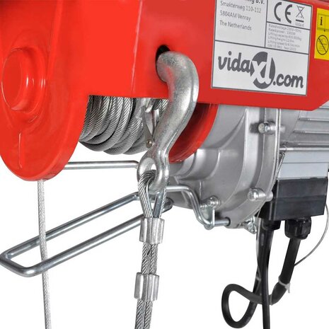 Elektrische lier 1000 W 200/400 kg 4