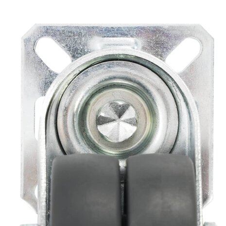 16 st Zwenkwielen dubbel 50 mm 8