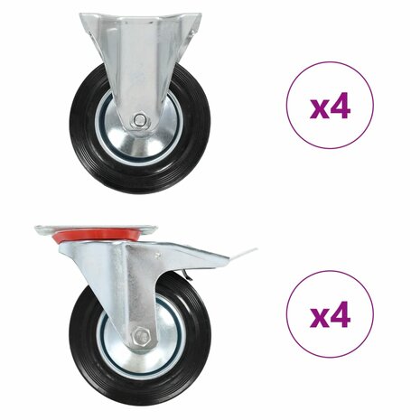8 st Wielen 160 mm 1