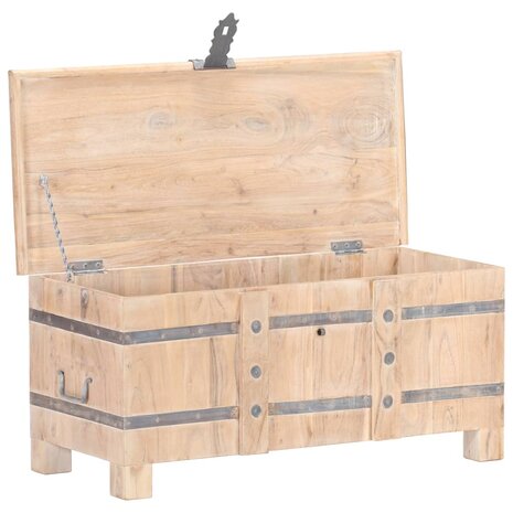 Opbergkist 90x40x40 cm massief acaciahout 2
