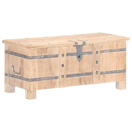 Opbergkist 90x40x40 cm massief acaciahout 10