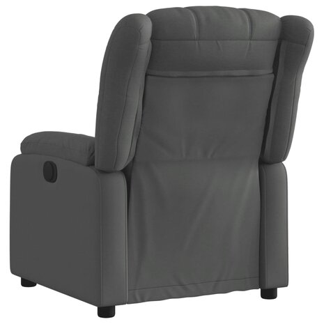 Fauteuil verstelbaar stof donkergrijs 3