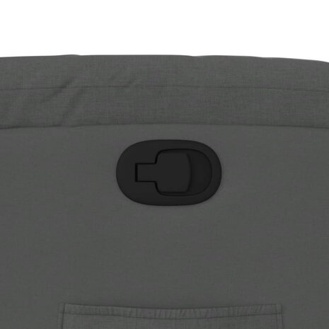 Fauteuil verstelbaar stof donkergrijs 9