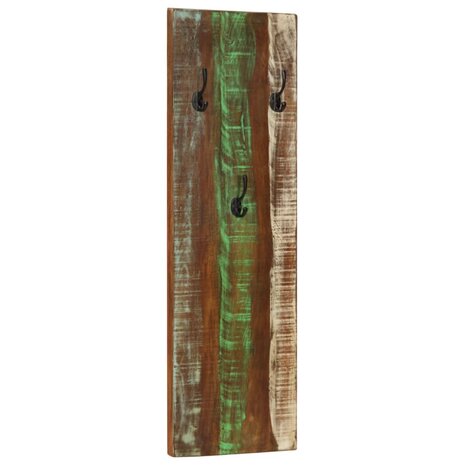 Wandkapstokken 2 st 36x3x110 cm massief gerecycled hout 2