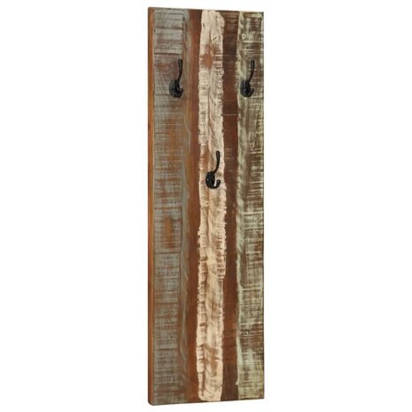 Wandkapstokken 2 st 36x3x110 cm massief gerecycled hout 10