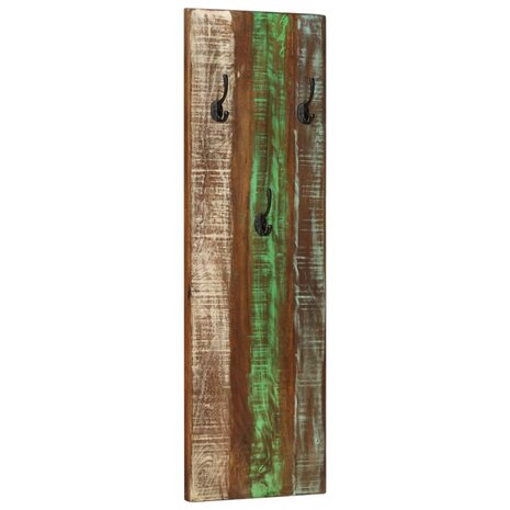 Wandkapstokken 2 st 36x3x110 cm massief gerecycled hout 11