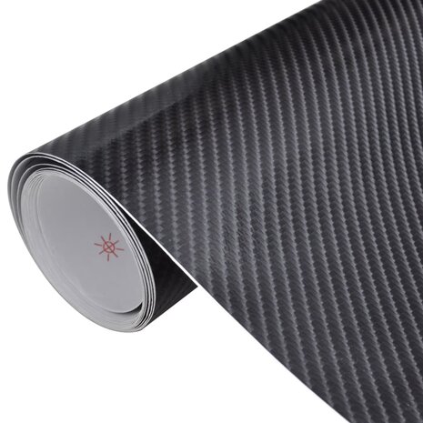 2 st Autofolie 4D 100x150 cm zwart 1