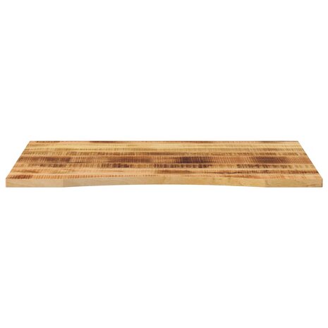 Bureaublad met ronding 110x80x2,5 cm massief ruw mangohout 3