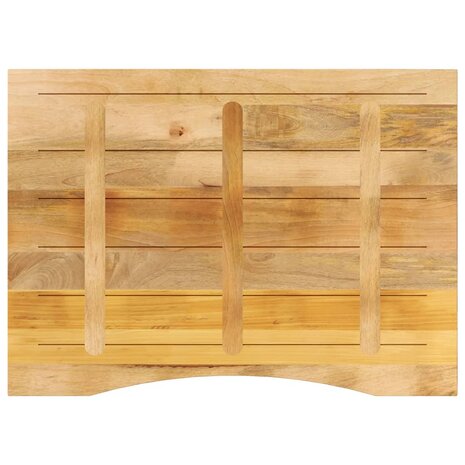 Bureaublad met ronding 110x80x2,5 cm massief ruw mangohout 5