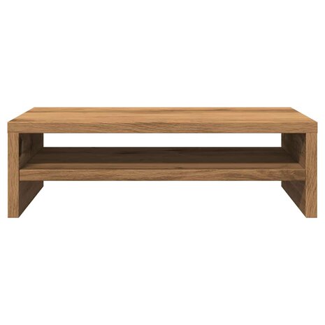 Monitorstandaard 42x24x13 cm bewerkt hout artisanaal eikenkleur 5