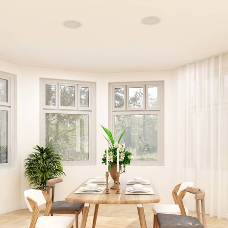 Wand- en plafondluidsprekers inbouw 2 st 80 W 1
