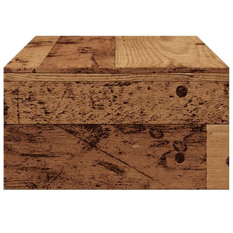 Monitorstandaard 42x24x13 cm bewerkt hout oud houtkleurig 6