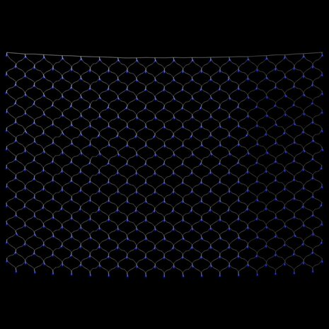 Kerstnetverlichting 544 LED&apos;s binnen en buiten 4x4 m blauw 4