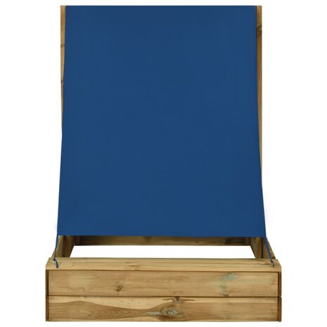 Zandbak met dak 160x100x133 cm geïmpregneerd grenenhout 2