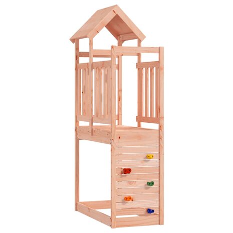 Speeltoren met rotswand 53x110,5x214 cm massief douglashout 1